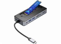 Orico OM28P-G2 USB-C stanice/replikátor s pouzdrem pro M.2 disk (OM28P-G2-BK-EP)