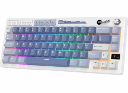 Royal&nbsp;Kludge&nbsp;Herní&nbsp;klávesnice&nbsp;RK&nbsp;M65&nbsp;Ocean&nbsp;Blue,&nbsp;krémová,&nbsp;s&nbsp;přepínači