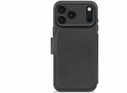 Elmarc Odnímatelná kožená peněženka Decoded - ochranné pouzdro z kůže kompatibilní s MagSafe pro iPhone 17 Pro Max (černé)