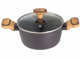 Bergner BG-56036 HRNEC NA DŘEVĚNÉ UHLÍ S VÍČKEM 20 CM