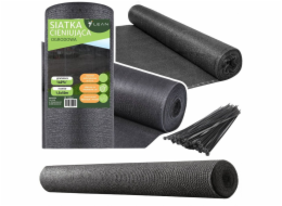 Lean Stínící síť na plot, maskovací, šedá 1,5 m 50 m 140 g/m2 LEAN