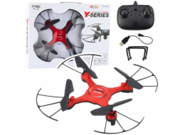 LeanToys Y20 UFO Dálkově ovládaná světla pro dron s rotací 360 stupňů, červená, LEAN Toys