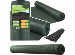 Lean Stínící síť na plot, maskovací, zelená, 1,5 m, 25 m, 140 g/m2, LEAN