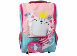 Lean Školní batoh White Cat s přívěskem ve tvaru ptáka 21L LEAN