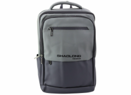 Lean Batoh Business City s USB portem, kapsou na notebook, černošedý, 16 l