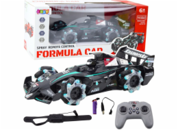 LeanToys RC sportovní auto s kouřovým efektem 2.4G černé LEAN Toys