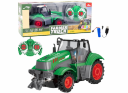 LeanToys Dálkově ovládaný zemědělský traktor RC zelený 1:24
