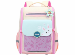 Lean Školní batoh s hrudním popruhem s králíkem, pastelová barva, 21 l