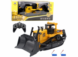 HUINA&nbsp;Buldozer&nbsp;Stavební&nbsp;vůz&nbsp;Buldozer&nbsp;Dálkově&nbsp;ovládaný&nbsp;1:16&nbsp;R/C&nbsp;Žlutý