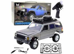 LeanToys MN78 Dálkově ovládané terénní vozidlo 4x4 stříbrné barvy 1:12 LEAN Toys