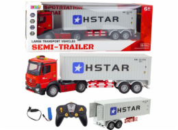 LeanToys Dálkově ovládaný nákladní vůz s kontejnerem RC 6CH Úhel řízení 270 EDUKAMP