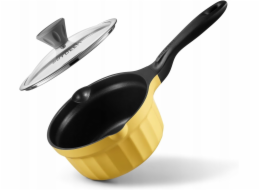 Mellow Yellow BUYDEEM Smaltovaný hrnec se skleněnou poklicí 1,8 l, model CP141, barva