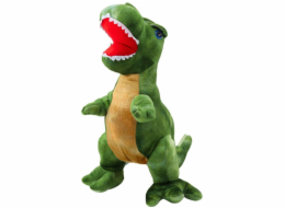 LeanToys Plyšová hračka dinosaurus s texturovanou kůží zelená 45 cm