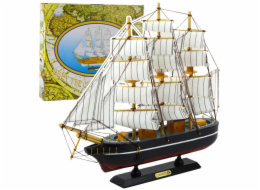 LeanToys Sběratelský model Černé plachetnice