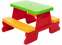 Kadax Zahradní stůl a lavice Dorex Red pro děti