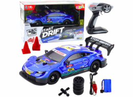 LeanToys RC Drift Car Závodní auto Modré 30km/h 1:16 LEAN Toys