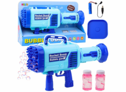 LeanToys Velká elektrická bublinková pistole modrá