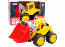 LeanToys Rypadlo-nakladač pro děti na písek stavební vozidlo žluté