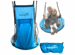 Lean Sport Houpací stan na houpačku Čapí hnízdo modrý 90-100 cm