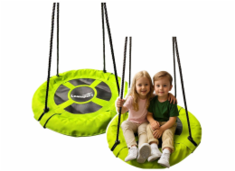 Lean Sport Swing Zahradní houpačka Čapí hnízdo pro děti Zelená 60 cm