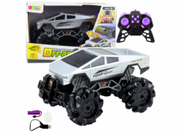 LeanToys RC Terénní pick-up s dálkově ovládanými světly a kouřovým efektem 1:16 LEAN Toys