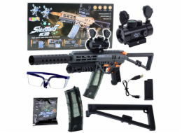 LeanToys ELEKTRICKÁ PUŠKA MK7 NA VODNÍ KOULE 2 ZÁSOBY BRÝLE MÍŘIDLA BATERIE