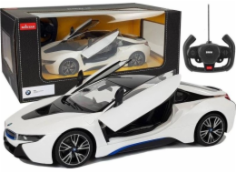 Rastar Auto R/C BMW i8 Rastar 1:14 bílé automatické dveře
