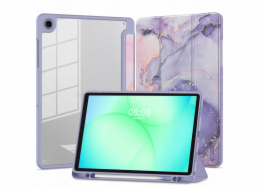 4kom.pl TECH-PROTECT SC PEN HYBRID GALAXY TAB A9 / A11 8.7 X110 / X115 / X133 / X135 FIALOVÁ MRAMOROVÁ