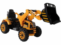 Lean Sport Bateriový traktor s lžící rýpadla, oranžový