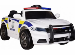 Lean Sport Car Bateriový policejní vůz bílý