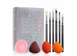 Jessup SET Sada kosmetických štětců a houbiček v krabičce T504