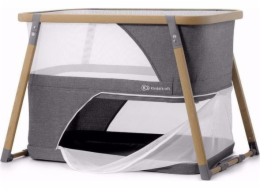 KinderKraft Cestovní postýlka s funkcí ohrádky SOFI šedá