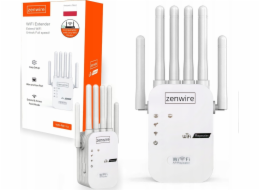 Zenwire Přístupový bod Výkonný zesilovač Wi-Fi signálu 5G Venkovní opakovač Extender Zenwire WD-R611U 300 Mb/s