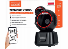 Zenwire Čtečka čárových kódů skener čárových kódů QR 1D 2D USB, kabelový, stolní, EAN GS1, Zenwire X9006