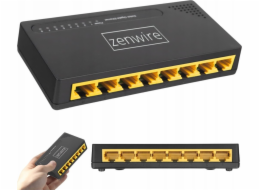 Zenwire 8portový gigabitový ethernetový switch, rozbočovač LAN, 1000 MB/s, SG1008