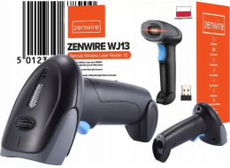 Zenwire Bezdrátová ruční 1D EAN USB čtečka čárových kódů WJ13
