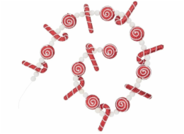 Atmosphera Vánoční girlanda s cukrovými hůlkami a sladkostmi, 180 cm