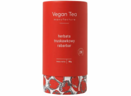 Cup&You Veganský čaj - sypaný květový a ovocný nálev Jahoda Rebarbora 80 g