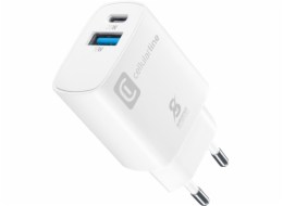 Cellular&nbsp;Line&nbsp;Cestovní&nbsp;nabíječka&nbsp;Cellularline&nbsp;Dual&nbsp;Port&nbsp;Samsung&nbsp;PD&nbsp;25W&nbsp;bílá