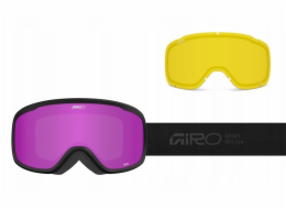 Giro Dámské zimní brýle MOXIE BLACK STACKED (válcové) (zorníky AMBER PINK 19-42% S2 + YELLOW 80-99% S0)