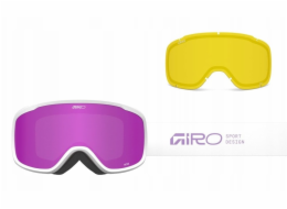 Giro Dámské zimní brýle MOXIE MAUVE STACKED (válcové) (zorníky AMBER PINK 19-42% S2 + YELLOW 80-99% S0) (2025/2026)