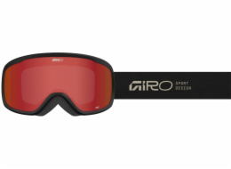 Giro Zimní brýle GIRO CRUZ BLACK HAN STACKED (OTG) (válcové) (zrcadlové čočky AMBER SCARLET 19-42% S2)