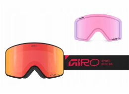 Giro Zimní brýle METHOD ČERNĚ/ČERVENÉ STACKED (válcové) (VIVID-Carl Zeiss EMBER 19-42% S2 zrcadlově barevné čočky + VIVID-Carl Zeiss INFRARED 58% S1 zrcadlově barevné čočky)