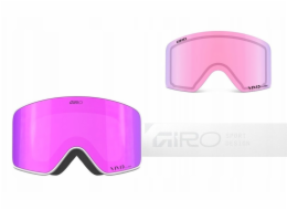 Giro Zimní brýle METHOD WHITE STACKED (válcové) (barevné zrcadlové čočky VIVID-Carl Zeiss PINK 19-42% S2 + barevné zrcadlové čočky VIVID-Carl Zeiss INFRARED 58% S1)