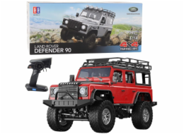 Jokomisiada Dálkově ovládané terénní vozidlo RC Land Rover Defender 90 červený 1:14 EDUKAMP