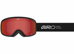 Giro Zimní brýle GIRO CRUZ BLACK STACKED (OTG) (válcové) (zrcadlové čočky v barvě AMBER SCARLET 19-42% S2)