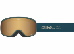 Giro Zimní brýle GIRO CRUZ FOREST GREEN STACKED (OTG) (válcové) (zrcadlové čočky AMBER GOLD 19-42% S2)