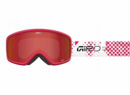 Giro Dětské zimní brýle GIRO STOMP RED FENCE (OTG) (válcové) (s jantarově červenými skly S2 19-42%)