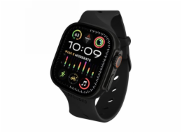 NoName Decoded Silicone Ares Splice Band - silikonový řemínek pro Apple Watch 44/46/49 mm (černý)