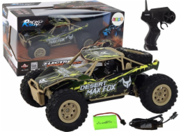 LeanToys Dálkově ovládané terénní auto R/C 1:24 hnědo-zelené